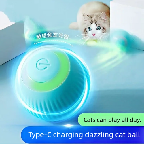 Smart Automatic Rolling Ball Interactive Cat Toy for Indoor Play
