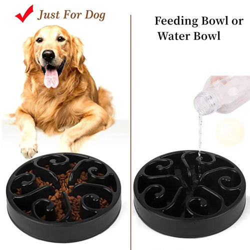 COOYOMOO Anti-Gulping Slow Feeder Dog Bowl – Fun Maze Design