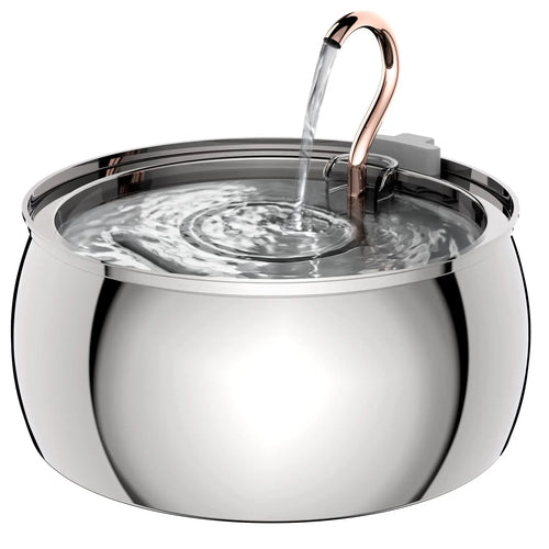 4L Stainless Steel Automatic Pet Water Fountain Quiet Filter for Cats