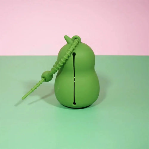 Cute Avocado Dog Waste Bag Dispenser – With Leash Attachment