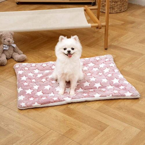 Thickened Dog Bed Mat Warm Machine Washable Blanket for Puppies and Cats