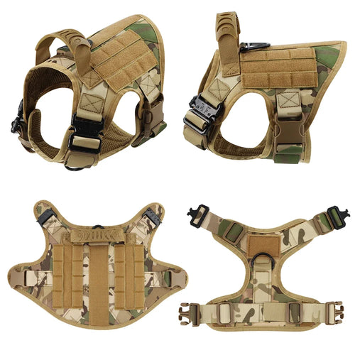 Tactical Dog Harness with MOLLE System – Heavy-Duty Large Dog Vest