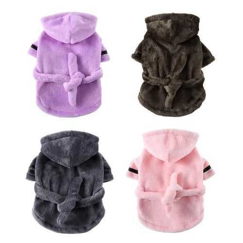 Soft Dog Bathrobe & Pajamas, Quick-Dry Bath Towel Robe for Pets