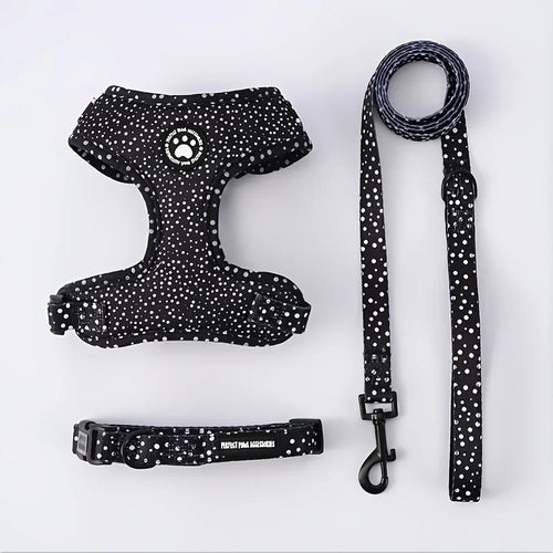 3-in-1 Adjustable Dog Harness and Leed Set with Padded Chest Vest
