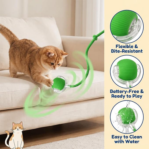 Automatic Rolling Dog Ball Toy - Rechargeable Smart Interactive Toy