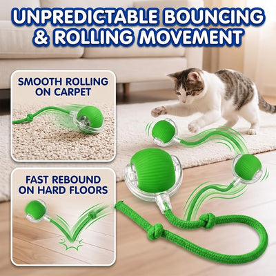 Automatic Rolling Dog Ball Toy - Rechargeable Smart Interactive Toy