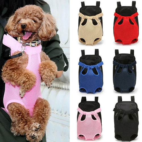 Legs-Out Pet Carrier Backpack - Adjustable Travel Bag for Dogs & Cats