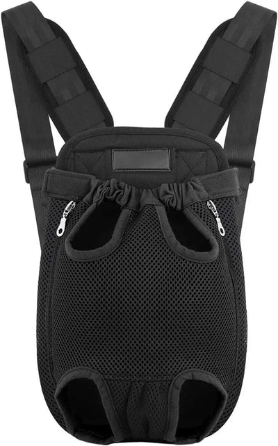 Legs-Out Pet Carrier Backpack - Adjustable Travel Bag for Dogs & Cats