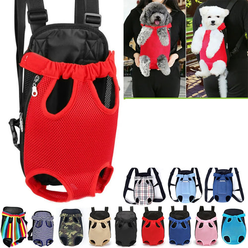 Legs-Out Pet Carrier Backpack - Adjustable Travel Bag for Dogs & Cats