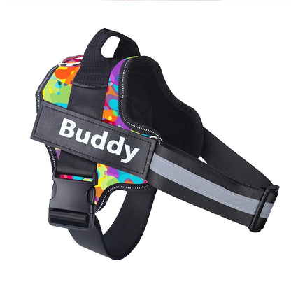Personalized Reflective Dog Harness – No-Pull Vest for Walking
