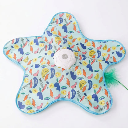 Hide & Seek Automatic Cat Play Mat 360° Feather Hunting Toy