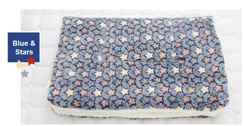 thickened soft fleece dog bed mat warm pet blanket for dogs and cats