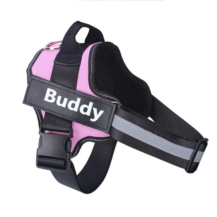 personalized reflective dog harness – no-pull vest for walking