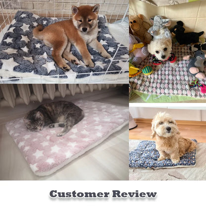 Thickened Soft Fleece Dog Bed Mat Warm Pet Blanket for Dogs and Cats