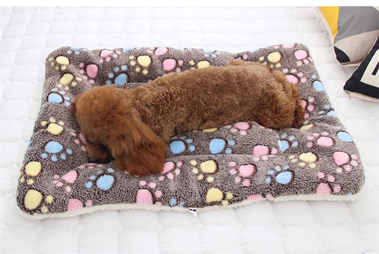 thickened soft fleece dog bed mat warm pet blanket for dogs and cats