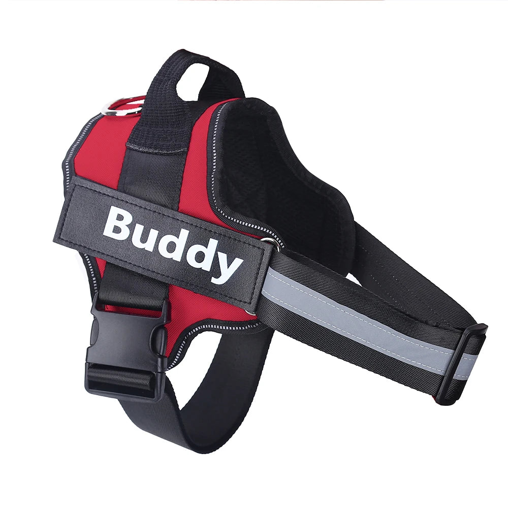 personalized reflective dog harness – no-pull vest for walking