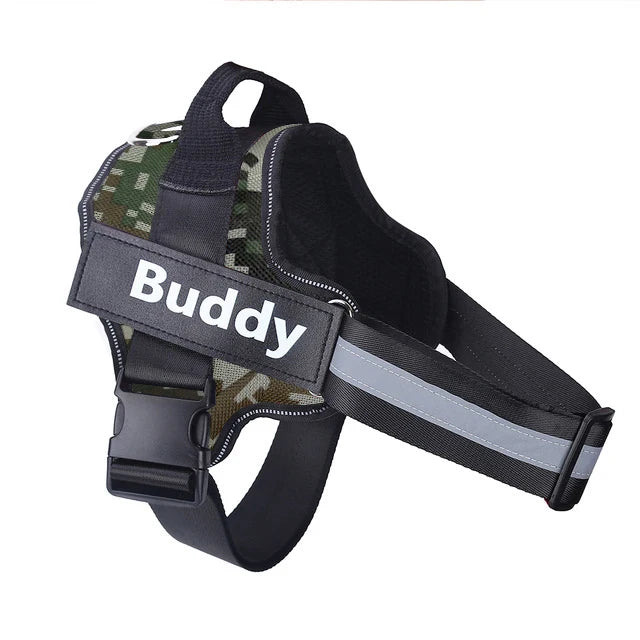 personalized reflective dog harness – no-pull vest for walking