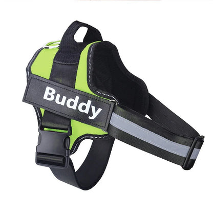 Personalized Reflective Dog Harness – No-Pull Vest for Walking