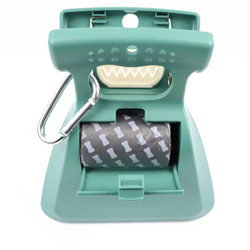 foldable dog poop scooper with waste bags for easy cleanup