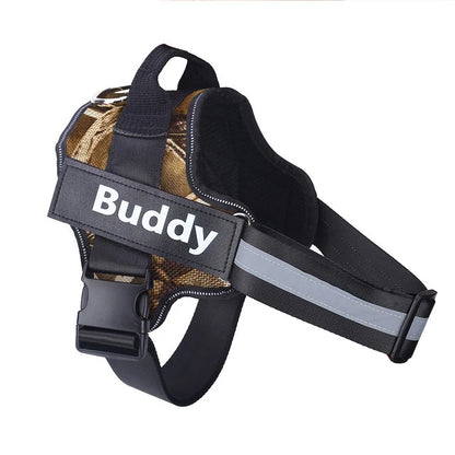 Personalized Reflective Dog Harness – No-Pull Vest for Walking
