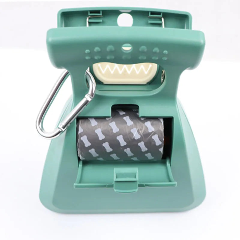 foldable dog poop scooper with waste bags for easy cleanup
