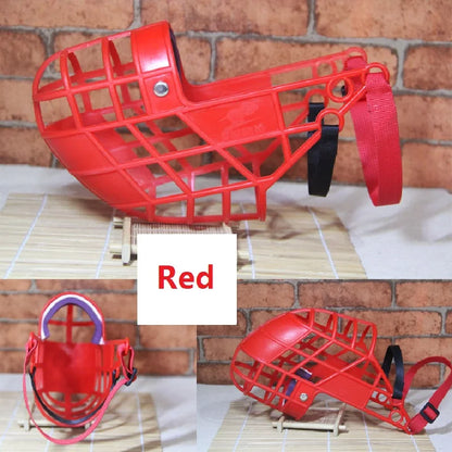 Adjustable Basket Muzzle for Dogs – Breathable Anti-Bite Mask