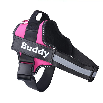 Personalized Reflective Dog Harness – No-Pull Vest for Walking