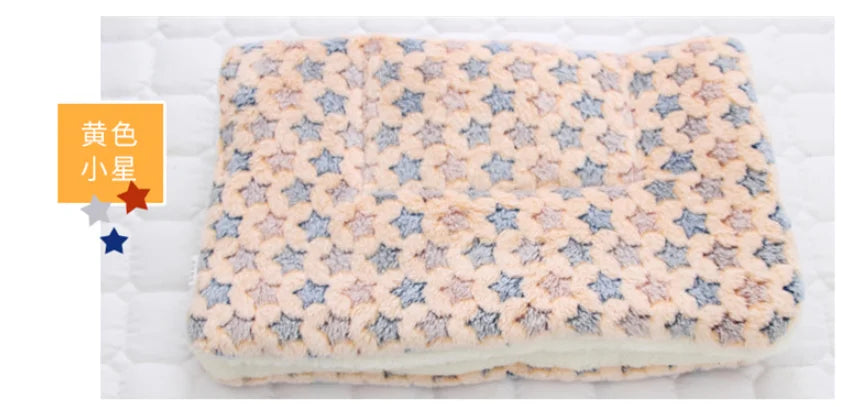 thickened soft fleece dog bed mat warm pet blanket for dogs and cats