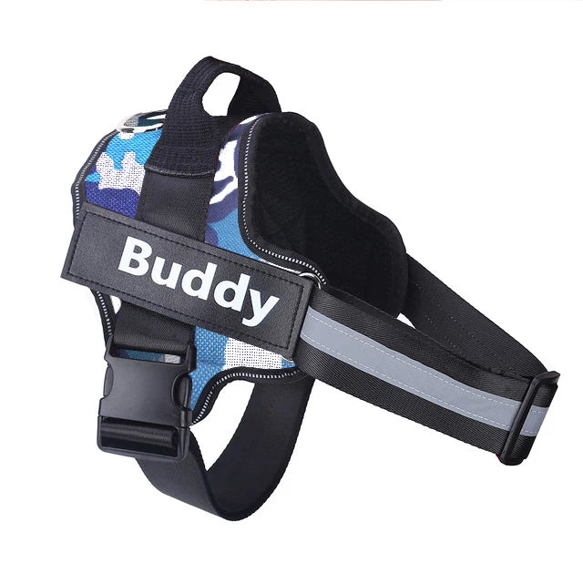 personalized reflective dog harness – no-pull vest for walking