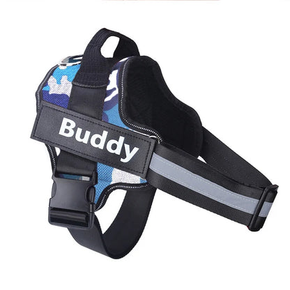 Personalized Reflective Dog Harness – No-Pull Vest for Walking