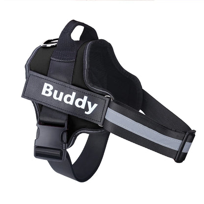 Personalized Reflective Dog Harness – No-Pull Vest for Walking