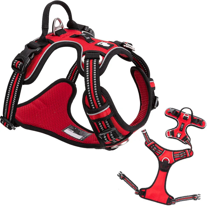 no-pull nylon dog harness | adjustable front vest for all dogs