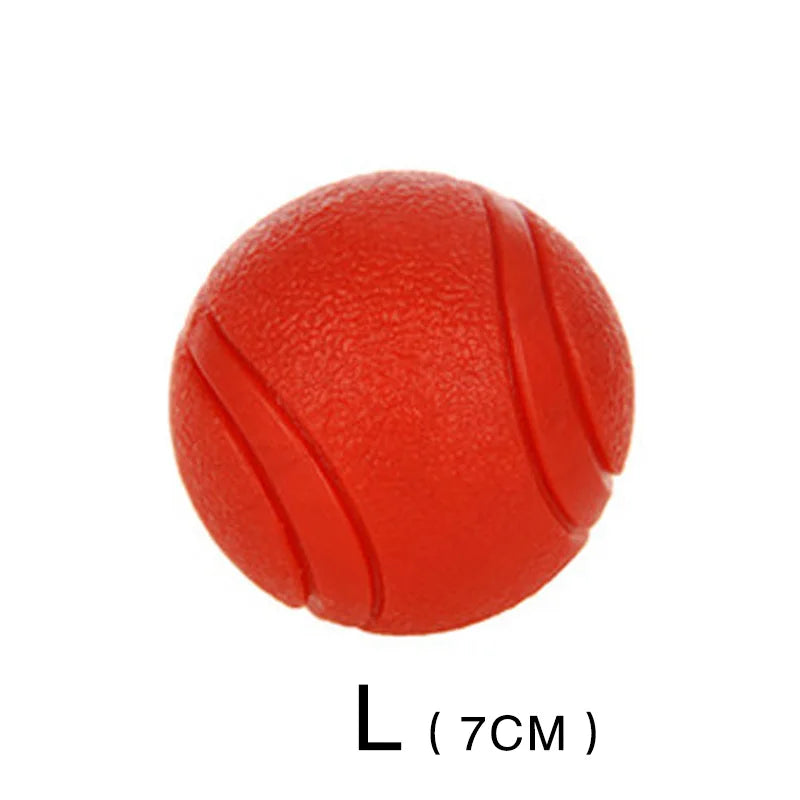 durable rubber bounce ball - bite-resistant dog toy for all sizes
