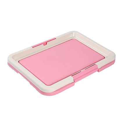 Portable Indoor Dog Potty Tray with Puppy Pad Holder, Small Pets