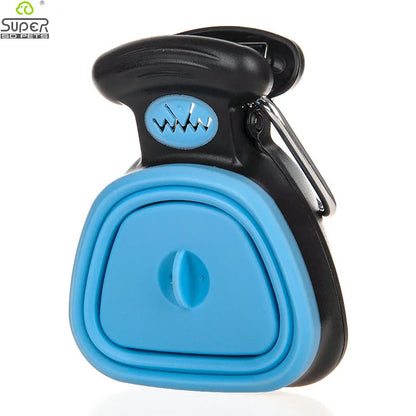 Foldable Dog Poop Scooper with Waste Bags for Easy Cleanup