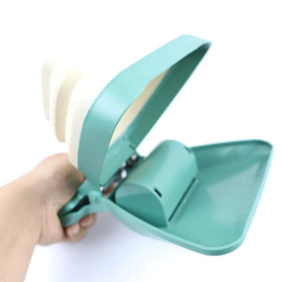 Foldable Dog Poop Scooper with Waste Bags for Easy Cleanup