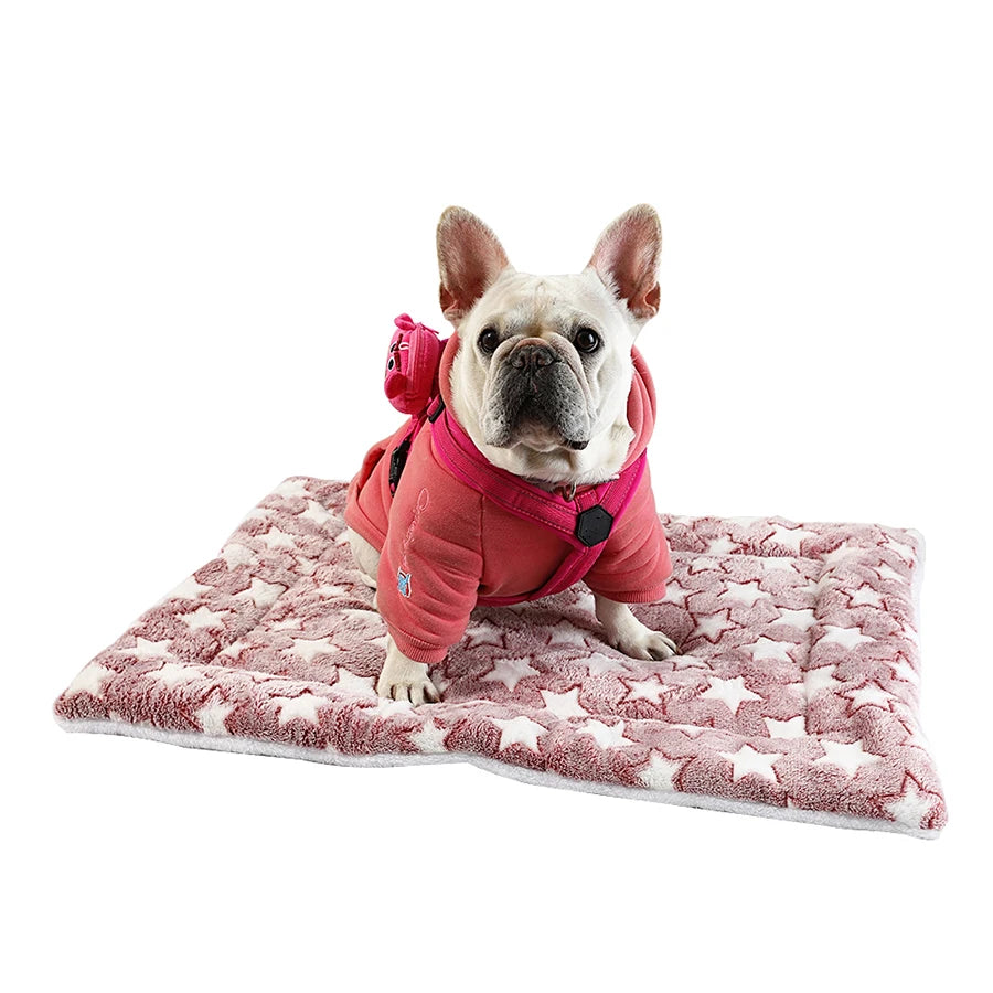 thickened dog bed mat warm machine washable blanket for puppies and cats