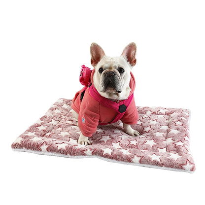 Thickened Dog Bed Mat Warm Machine Washable Blanket for Puppies and Cats