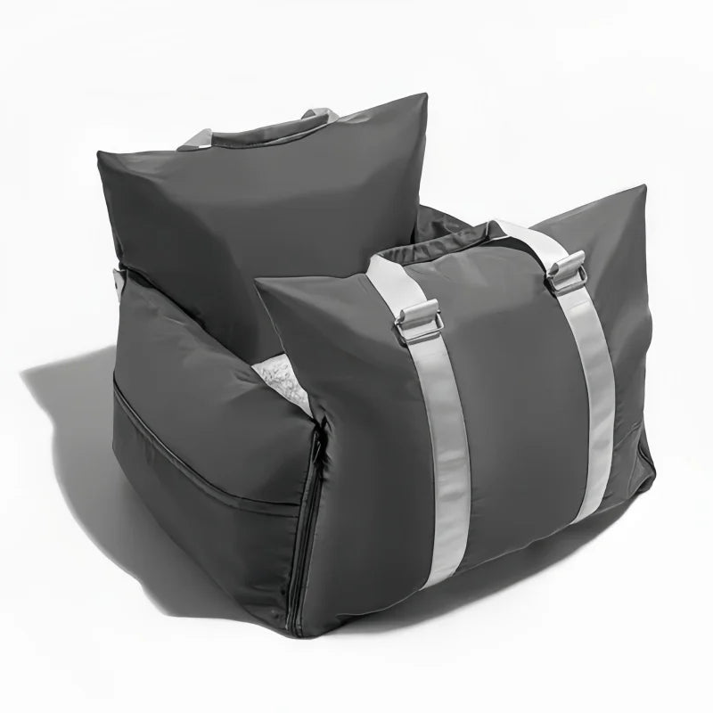 breathable pet travel tote bag with adjustable shoulder strap & pad