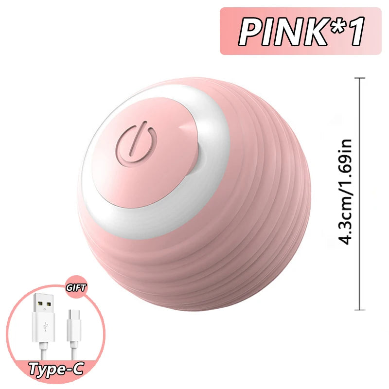 speedy tail 2.0 interactive cat ball toy with dual-speed modes