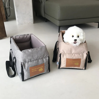 Portable Car Booster Seat & Carrier Bag for Small Dogs & Cats
