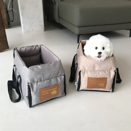 Portable Car Booster Seat & Carrier Bag for Small Dogs & Cats