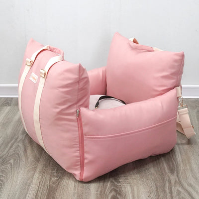 Waterproof Pet Car Seat for Puppies & Cats, Washable Portable Travel Bed