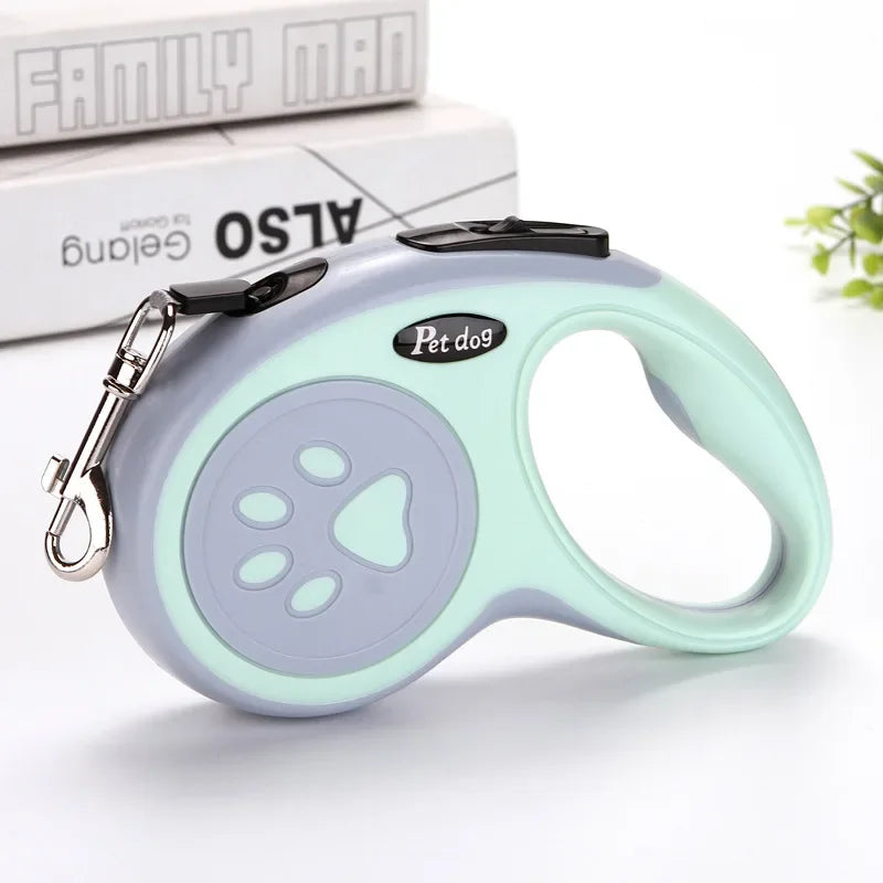 retractable nylon dog leash – 3m/5m extending walking lead
