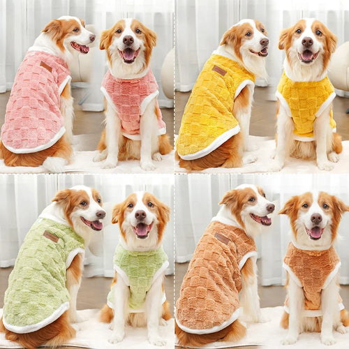 Flannel Dog Sweater – Warm Winter Pullover for Small to Large Dogs