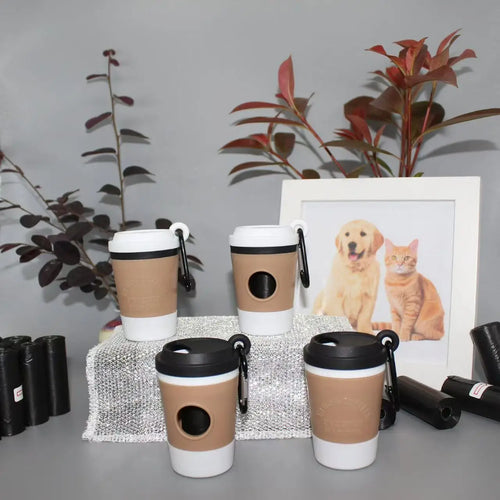 Pawstrip Coffee Cup Poop Bag Dispenser – Portable Holder