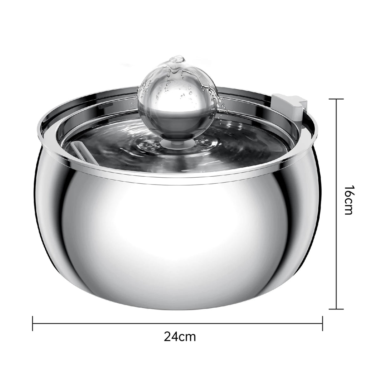 4l stainless steel automatic pet water fountain quiet filter for cats
