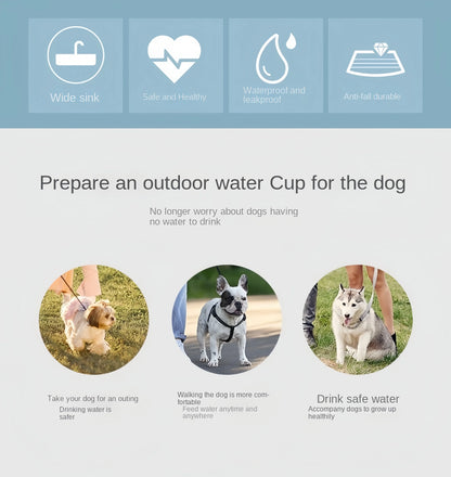 Portable Pet Water Bottle with Food Dispenser – Travel Cup