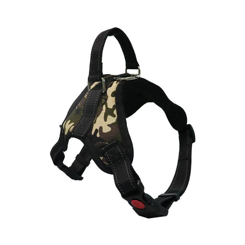 strong no-pull dog vest harness with padded and reflective design
