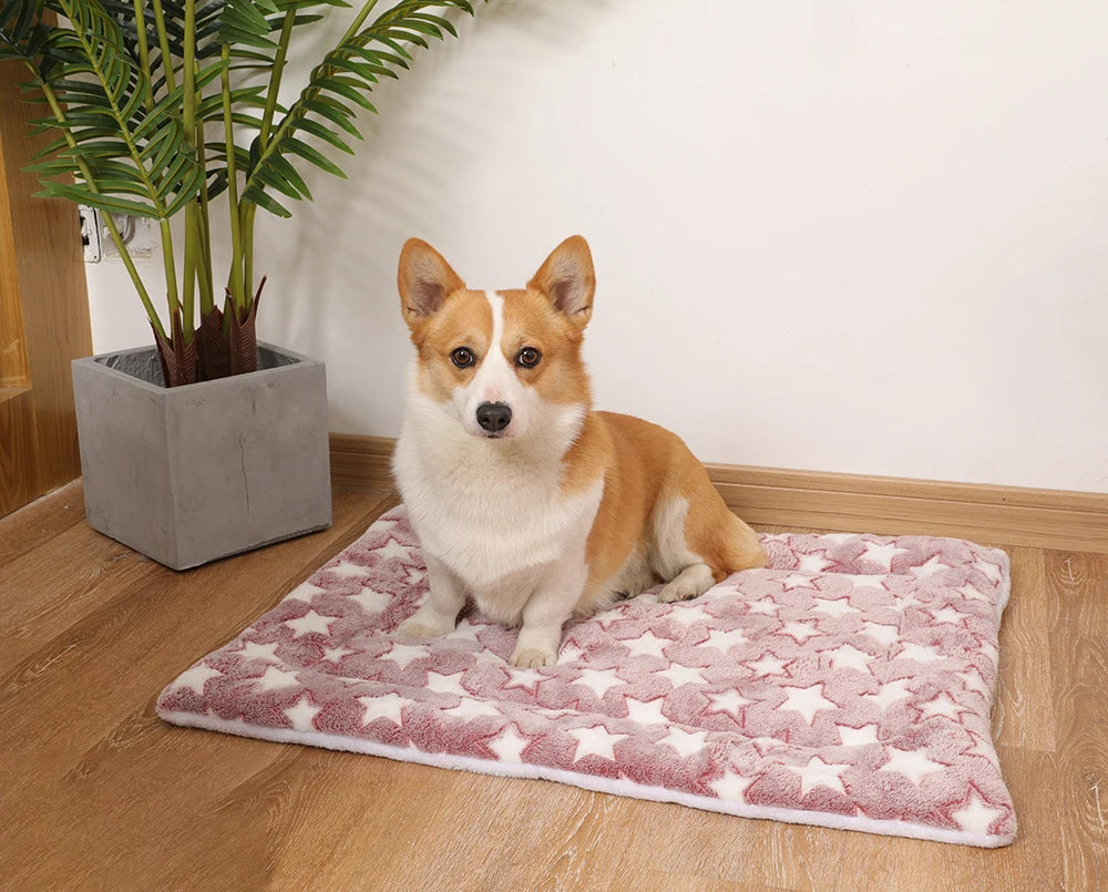 thickened dog bed mat warm machine washable blanket for puppies and cats